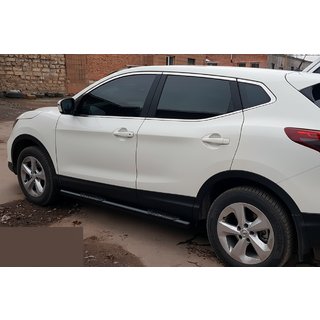 Sānu caurules Black (2017-2021, 2 gab., nerūsējošais tērauds) Nissan Qashqai 2014–2021 foto 4