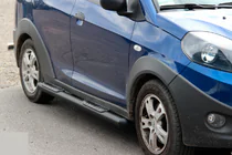 Chery Beat 2009–2015 Sānu caurules Black (2 gab., nerūsējošais tērauds) foto 2