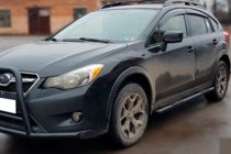 Subaru XV 2011–2017 Sānu caurules BB002 Black (2 gab., nerūsējošais tērauds) foto 1