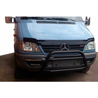 Priekšējais aizsargstienis WT022 Black (nerūsējošais tērauds) Mercedes Sprinter W901/902/903/904/905 1995–2006 foto 1