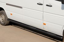 Mercedes Sprinter W901/902/903/904/905 1995–2006 Sānu caurules Black (2 gab., nerūsējošais tērauds) foto 5