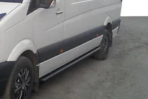 Mercedes Sprinter W906 2006–2018 Sānu caurules Black (2 gab., nerūsējošais tērauds) foto 4