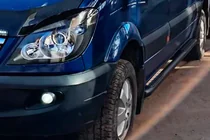 Mercedes Sprinter W906 2006–2018 Sānu caurules Black (2 gab., nerūsējošais tērauds) foto 2