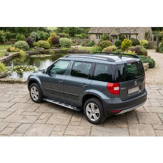 Sānu sliekšņi Sunrise (2 gab., alumīnijs) Skoda Yeti 2009–2017 foto 1