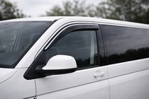 Volkswagen T6 2015–2024 Logu vēja deflektori ar hromētu līsti (2 gab., Niken) foto 4