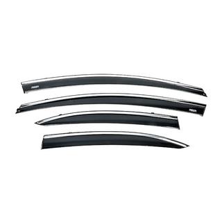 Logu vēja deflektori ar hromētu līsti (4 gab., Niken) Honda Civic Sedan VIII 2006–2011 foto 1
