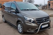 Mercedes Vito/V klase W447 2014– Sānu caurules Black (2 gab., nerūsējošais tērauds) d70, garā riteņu bāze (L3) foto 1