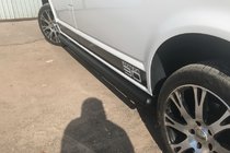 Volkswagen T5 Multivan 2003–2010 Sānu caurules Black (2 gab., nerūsējošais tērauds) 60 mm, garā riteņu bāze foto 8