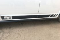 Volkswagen T5 2010–2015 Sānu caurules Black (2 gab., nerūsējošais tērauds) foto 11