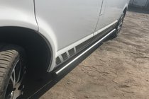 Volkswagen T6 2015–2024 Sānu caurules Black (2 gab., nerūsējošais tērauds) foto 2