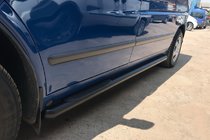 Mercedes Vito W638 1996–2003 Sānu caurules Black (2 gab., nerūsējošais tērauds) Ø70 mm foto 3