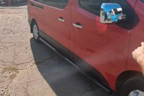 Renault Trafic 2001–2015 Sānu caurules BB002 Black (2 gab., nerūsējošais tērauds) foto 5