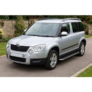 Sānu pakāpieni Maydos V1 (2 gab., alumīnijs ↗ nerūsējošais tērauds) Skoda Yeti 2009–2017 foto 1