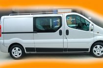 Opel Vivaro 2001–2015 Sānu caurules BB002 Black (2 gab., nerūsējošais tērauds) foto 8