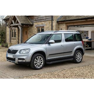 Sānu sliekšņi RedLine Black (2 gab., alumīnijs) Skoda Yeti 2009–2017 foto 1