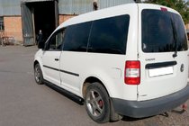 Volkswagen Caddy 2004–2010 Sānu caurules BB001 Black (2 gab., nerūsējošais tērauds) foto 4