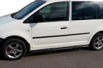 Volkswagen Caddy 2010–2015 Sānu caurules BB001 Black (2 gab., nerūsējošais tērauds) foto 4