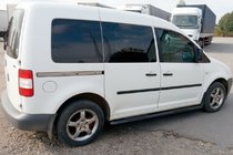 Volkswagen Caddy 2015–2020 Sānu caurules BB001 Black (2 gab., nerūsējošais tērauds) Ø60, Maxi garā bāze foto 2