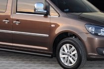 Volkswagen Caddy 2020– Sānu caurules BB001 Black (2 gab., nerūsējošais tērauds) foto 8