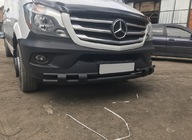 Mercedes Sprinter W906 2006–2018 Priekšējā apakšējā aizsargstīpa Shark Black (nerūsējošais tērauds) no 2013. gada foto 1
