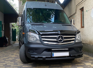 Mercedes Sprinter W906 2006–2018 Priekšējā apakšējā aizsargstīpa Shark Black (nerūsējošais tērauds) no 2013. gada foto 2