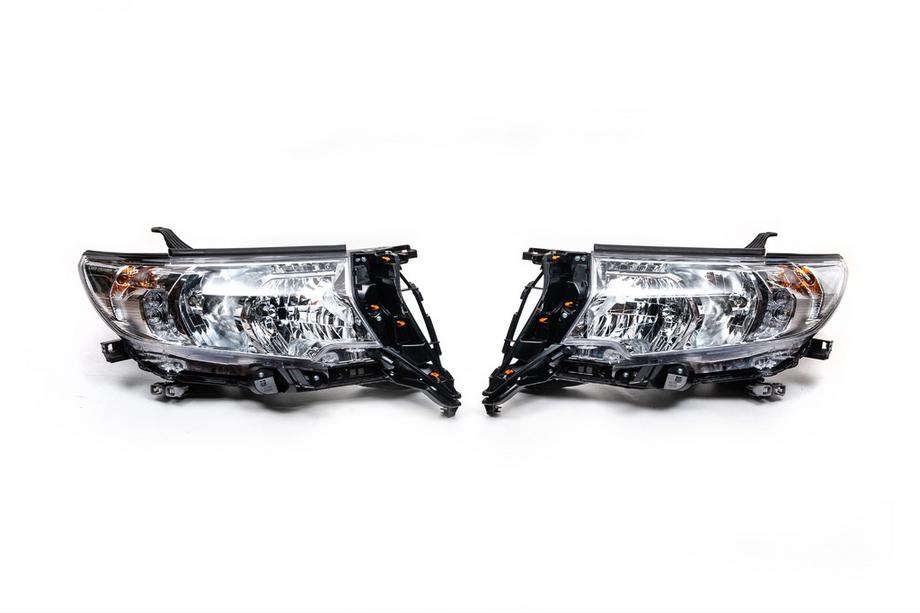 Toyota Land Cruiser Prado 150 2009–2023 Oriģinālie reflektora priekšējie lukturi (2017+, 2 gab.) Pilns komplekts (2 gab.) Foto 2