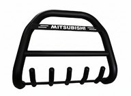 Mitsubishi Pajero Wagon IV 2006–2021 Priekšējais aizsargstienis (bullbar) QT012 Black (nerūsējošais tērauds) foto 1