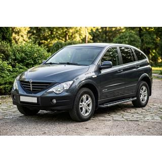 Sānu sliekšņi RedLine Black (2 gab., alumīnijs) SsangYong Action 2005–2018 foto 1