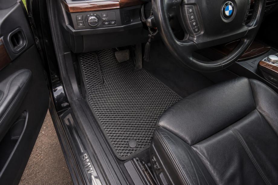 BMW 7. sērija E65/66 2001–2008 EVA salona paklājiņi (E66, melni) Image