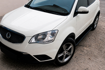 SsangYong Korando 2010–2019 Sānu sliekšņi Allmond Black (2 gab., alumīnijs) foto 1