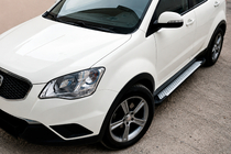 SsangYong Korando 2010–2019 Sānu pakāpieni Allmond Grey (2 gab., alumīnijs) foto 1