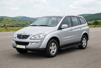 SsangYong Kyron 2005–2014 Sānu sliekšņi Allmond Black (2 gab., alumīnijs) foto 1