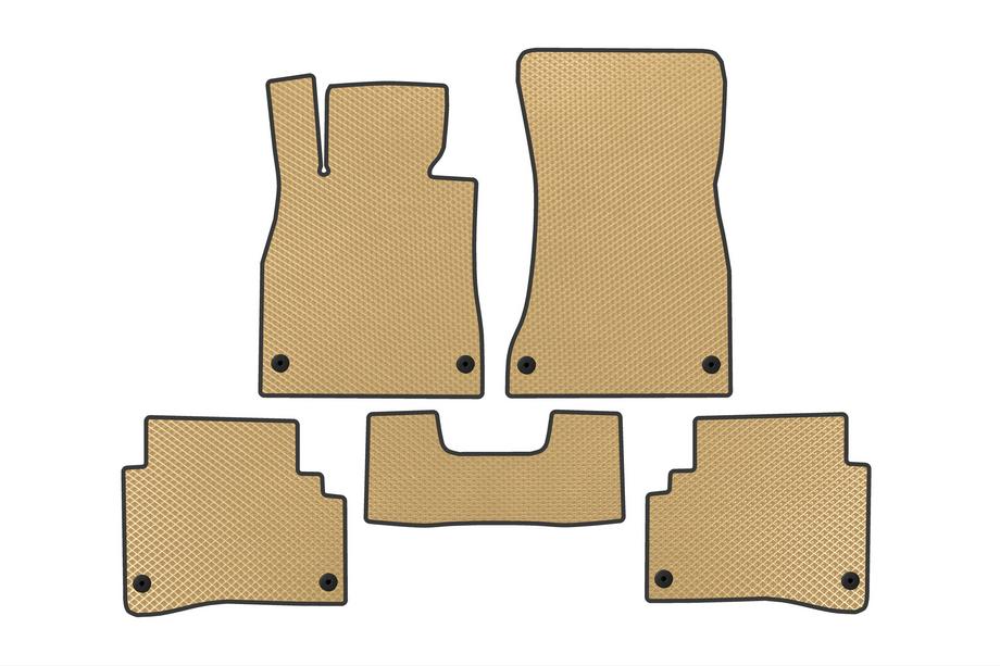 Mercedes S-class W222 2013–2022 EVA salona paklājiņi (Short, bēši) Image