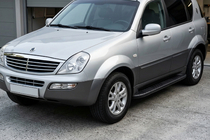 SsangYong Rexton I 2001–2017 Sānu pakāpieni Bosphorus Black (2 gab., alumīnijs) foto 1