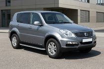 SsangYong Rexton I 2001–2017 Sānu sliekšņi Tayga Grey (2 gab., alumīnijs) 2005-2012 foto 1