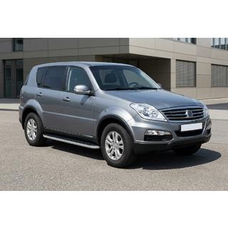 Sānu sliekšņi Tayga Grey (2 gab., alumīnijs) SsangYong Rexton I 2001–2017 foto 1