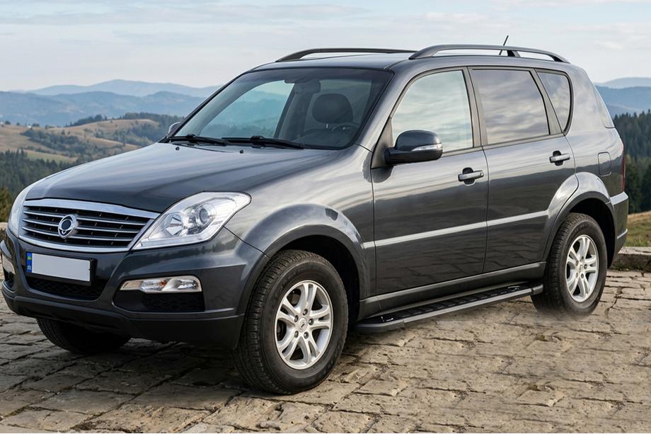 SsangYong Rexton I 2001–2017 Sānu sliekšņi RedLine Black (2 gab., alumīnijs) Image