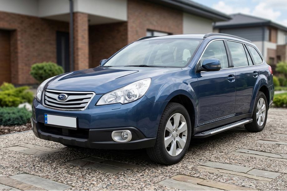 Subaru Outback 2009–2014 Sānu sliekšņi Line (2 gab., alumīnijs) Image