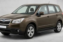 Subaru Forester 2013–2018 Sānu sliekšņi Allmond Black (2 gab., alumīnijs) foto 1
