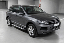 Volkswagen Touareg 2010–2018 Sānu sliekšņi Line (2 gab., alumīnijs) foto 1