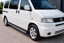 Volkswagen T4 Transporter 1990–2003 Sānu pakāpieni Tayga Grey (2 gab., alumīnijs) Tikai īsajai riteņu bāzei foto 1