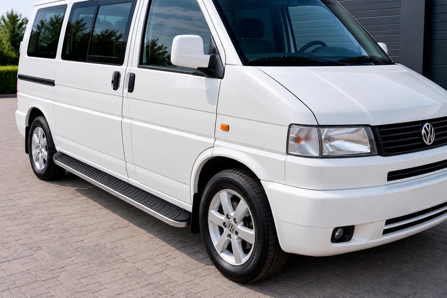 Volkswagen T4 Transporter 1990–2003 Sānu pakāpieni Tayga Grey (2 gab., alumīnijs) Tikai īsajai riteņu bāzei Image