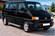 Volkswagen T4 Caravelle/Multivan 1990–2003 Sānu sliekšņi Line (2 gab., alumīnijs) Īsā riteņu bāze foto 1