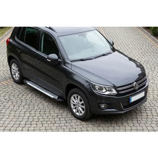 Sānu sliekšņi Line (2 gab., alumīnijs) Volkswagen Tiguan 2007–2016 foto 1