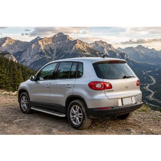 Sānu pakāpieni Maydos V1 (2 gab., alumīnijs ↗ nerūsējošais tērauds) Volkswagen Tiguan 2007–2016 foto 1