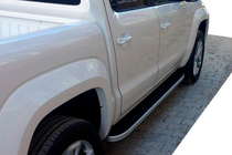 Volkswagen Amarok 2010–2022 Sānu pakāpieni Tayga Grey (2 gab., alumīnijs) foto 4