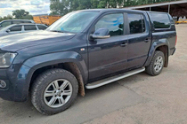 Volkswagen Amarok 2010–2022 Sānu pakāpieni Tayga Grey (2 gab., alumīnijs) foto 3