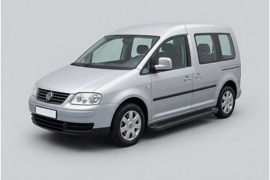 Volkswagen Caddy 2004–2010 Sānu sliekšņi Allmond Black (2 gab., alumīnijs) Maxi bāze Image