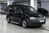 Volkswagen Caddy 2004–2010 Sānu sliekšņi Line (2 gab., alumīnijs) Maxi riteņu bāze foto 1