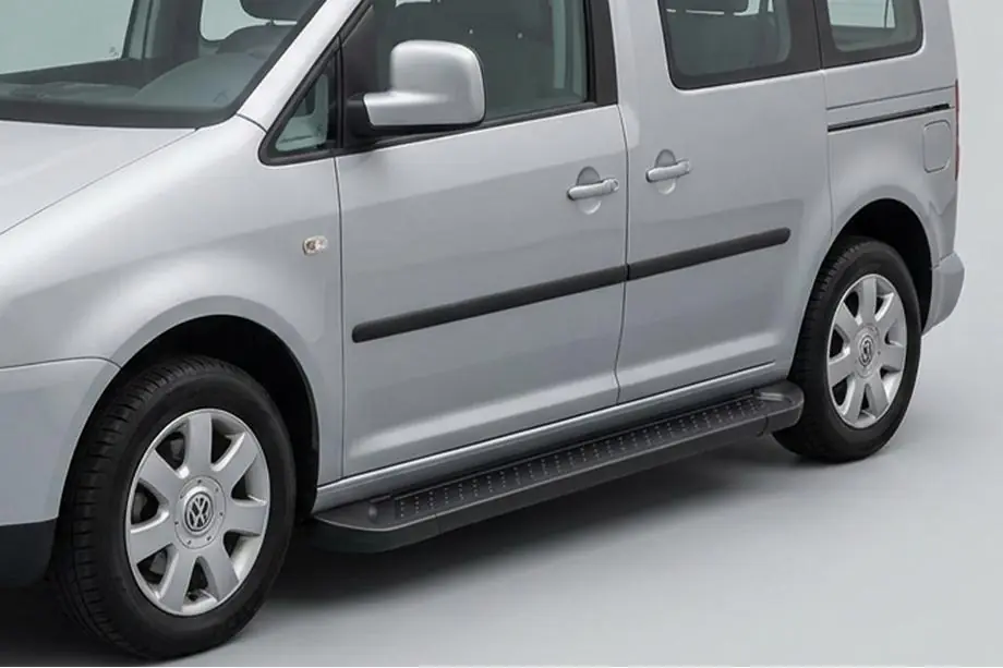 Volkswagen Caddy 2010–2015 Sānu sliekšņi Allmond Black (2 gab., alumīnijs) Image